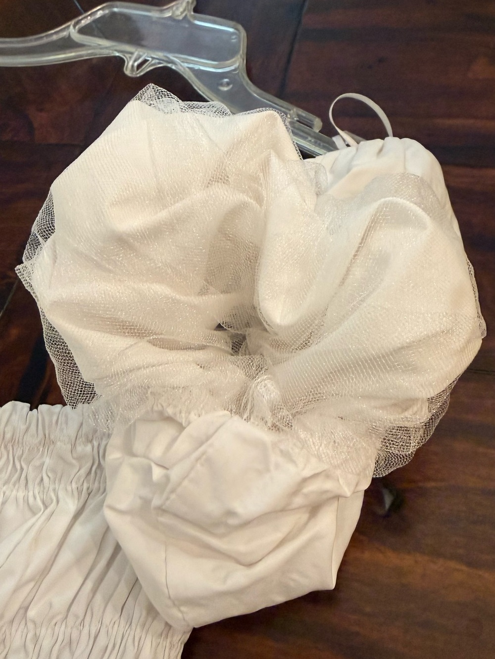 Astr White Puff-Sleeve Smocked Peplum Top - Picture 7 of 7